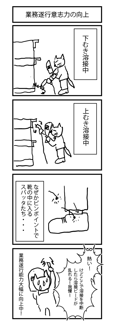 4コマ漫画業務遂行意志力の向上